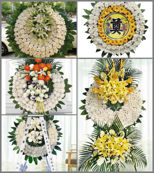 四川成都彭州市濛阳镇天王村花圈速递